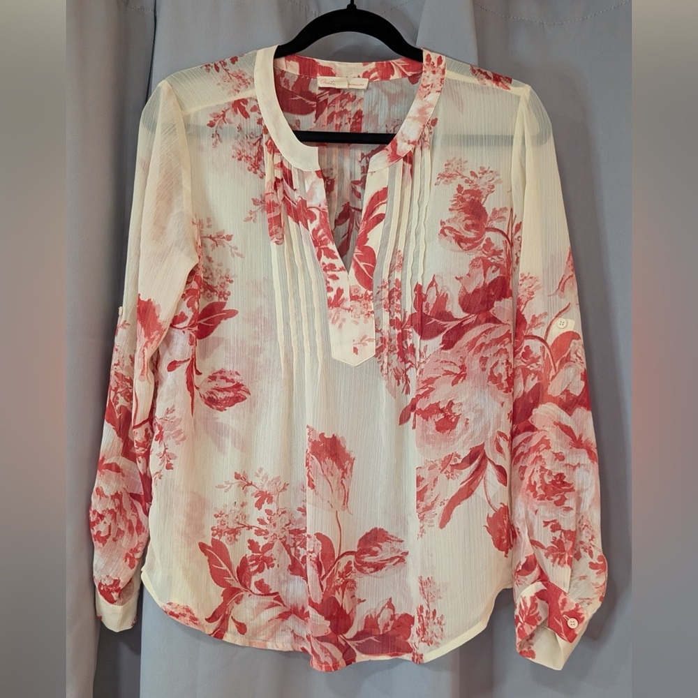 Creative Commune Floral Sheer Blouse | Small 🌸
